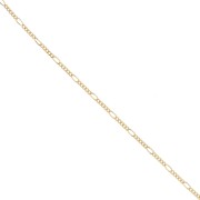 Alternating Figaro chain 2.2 mm - Gold-plated 3 microns x20cm