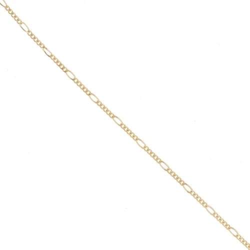 Alternating Figaro chain 2.2 mm - Gold-plated 3 microns x20cm