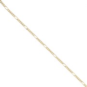 Alternating Figaro chain 2.5 mm - Gold-plated 3 microns x20cm|raw }}