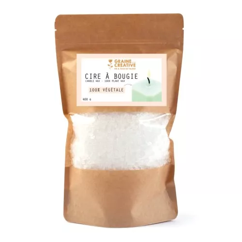 Candle wax vegetal natural x400g
