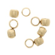 Crimp beads 2 mm - Gold-plated 3 microns x4|raw }}