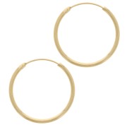 Créoles 30 mm - Wire 2 mm - Gold-plated 3 microns x2|raw }}