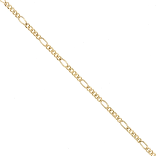 Alternating Figaro chain 3.3 mm - Gold-plated 3 microns x20cm