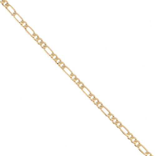 Alternating Figaro chain 4.3 mm - Gold-plated 3 microns x20cm