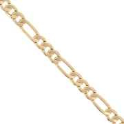 Alternating Figaro chain 4.3 mm - Gold-plated 3 microns x20cm