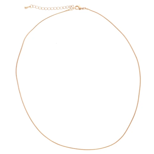 Serpentine chain 1.1 mm - Fine gold plated x42cm