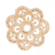 Flower spacer 23mm gold rose couloured HQ x1|raw }}