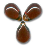 Drops 12x18mm Smoked Topaz x5|raw }}