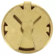 Button covers to customize for 22 mm cufflink - Brass x1