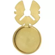 Button covers to customize for 22 mm cufflink - Brass x1