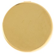 Customizable Button Covers - 22 mm - Fine gold plated x1