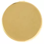 Customizable Button Covers - 22 mm - Fine gold plated x1