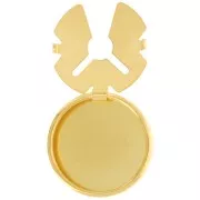 Customizable Button Covers - 22 mm - Fine gold plated x1