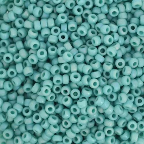 Seed beads Miyuki 11/0 412FR - Opaque Turquoise Green AB Mat x8g