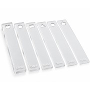 Spacers for rolling out polymer clay - 1 mm to 6 mm - Clear x12