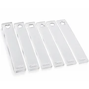 Spacers for rolling out polymer clay - 1 mm to 6 mm - Clear x12