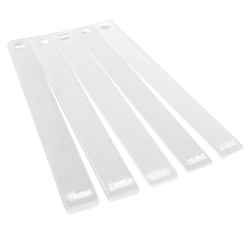 Shims to spread polymer clay - 2 mm to 6 mm - Transparent x10