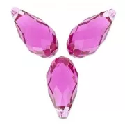 PureCrystal Drops 6010 11x5.5mm Fuchsia x4