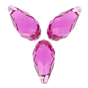 PureCrystal Drops 6010 11x5.5mm Fuchsia x4