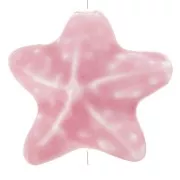 Pink - 19x21mm Ceramic starfish bead - Pink x1 19x21mm Ceramic starfish bead - Pink x1