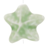 19x21mm Ceramic starfish bead - Light green x1|raw }}