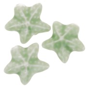 19x21mm Ceramic starfish bead - Light green x1