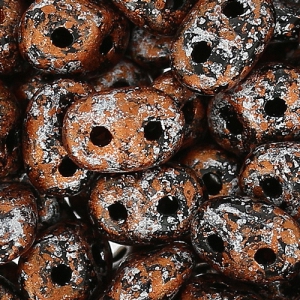 SuperDuo 2.5x5mm Tweedy Copper x10g