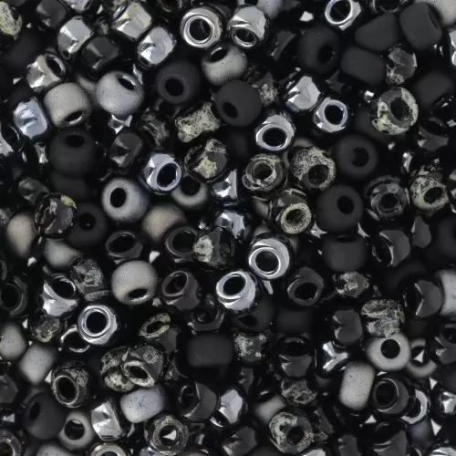 Seed beads mix Miyuki 8/0 - Mysterious Darkness x8g