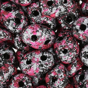 SuperDuo 2.5x5mm Tweedy Pink x10g