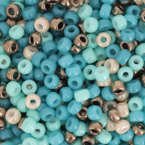 Seed beads mix Miyuki 8/0 - Blue Beach x8g
