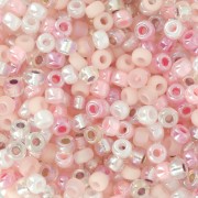 Seed beads mix Miyuki 8/0 - Baby Pink x8g|raw }}