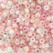 Seed beads mix Miyuki 8/0 - Baby Pink x8g
