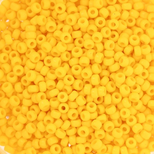 Seed beads Miyuki 11/0 404D - Opaque Dark Yellow x8g