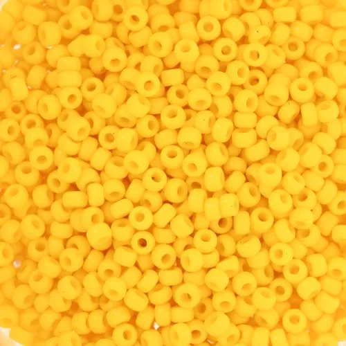 Seed beads Miyuki 11/0 404D - Opaque Dark Yellow x8g