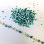 Seed beads mix Miyuki 11/0 - Indian Blue x8g