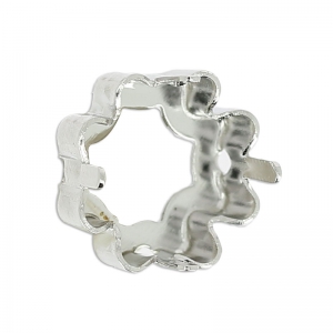 Cabochon setting PureCrystal 4785 Clover-shaped 14mm rhodium x1