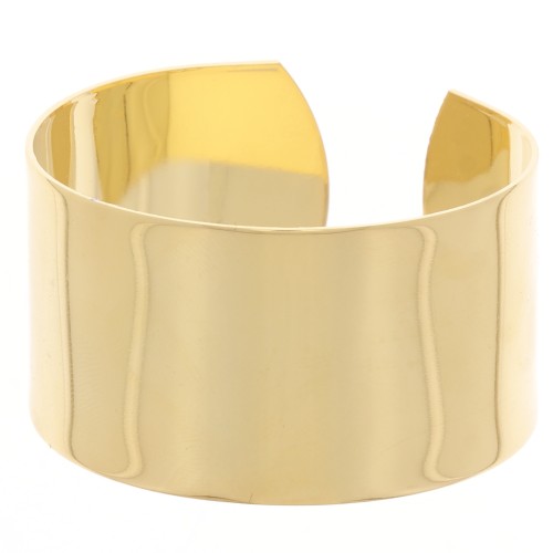 30x150mm Brass Bracelet - Fine gold plated x1