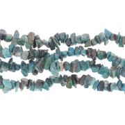 8 - 11mm Gemstone chip beads - Chrysocolla x81cm|raw }}