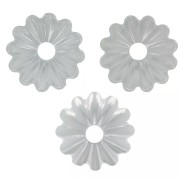 Beads caps 6 mm - Silver x20