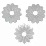 Beads caps 6 mm - Silver x20