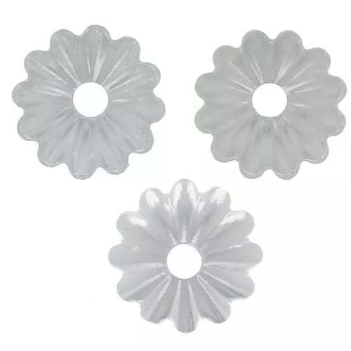 Beads caps 6 mm - Silver x20