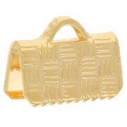 Decorated crimping tips 10 mm Gold x4|raw }}