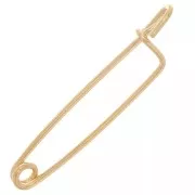 Safety pin brooch - for jewelry 31 mm - Gold x1