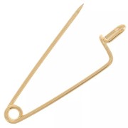 Safety pin brooch - for jewelry 31 mm - Gold x1