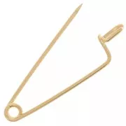 Safety pin brooch - for jewelry 31 mm - Gold x1