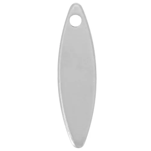 15mm Sequins smooth drops - Silver Tone x10