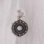 Earstuds to clips 19x5 mm - Silver x2