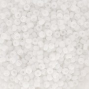 Seed beads Miyuki 11/0 402FR - White AB Mat x8g