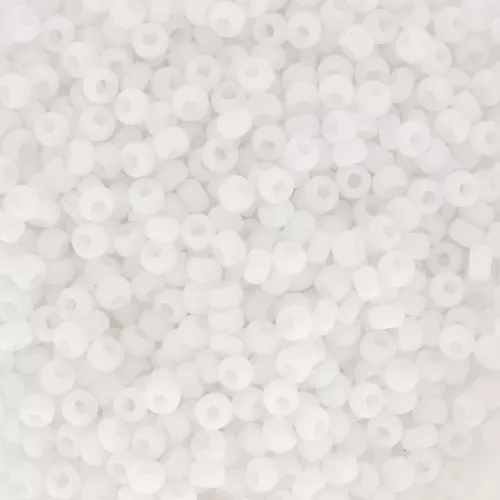 Seed beads Miyuki 11/0 402FR - White AB Mat x8g