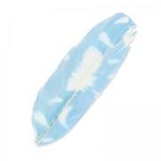 Feathers with Feathers prints 11 cm Blue/White x5|raw }}